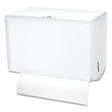 Singlefold Paper Towel Dispenser, 10.75 x 6 x 7.5, White