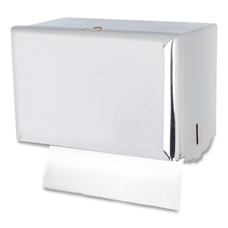 Singlefold Paper Towel Dispenser, 10.75 x 6 x 7.5, Chrome