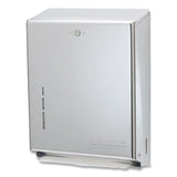 C-Fold/Multifold Towel Dispenser, 11.38 x 4 x 14.75, Stainless Steel
