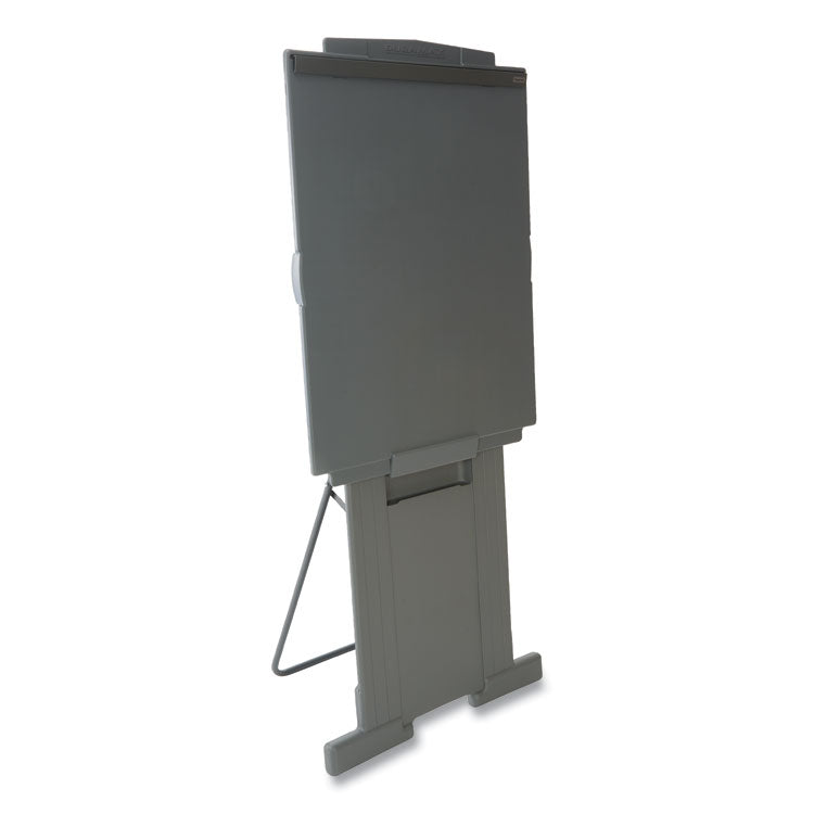 Duramax Portable Presentation Easel, Adjusts 39" to 72" High, Plastic, Gray