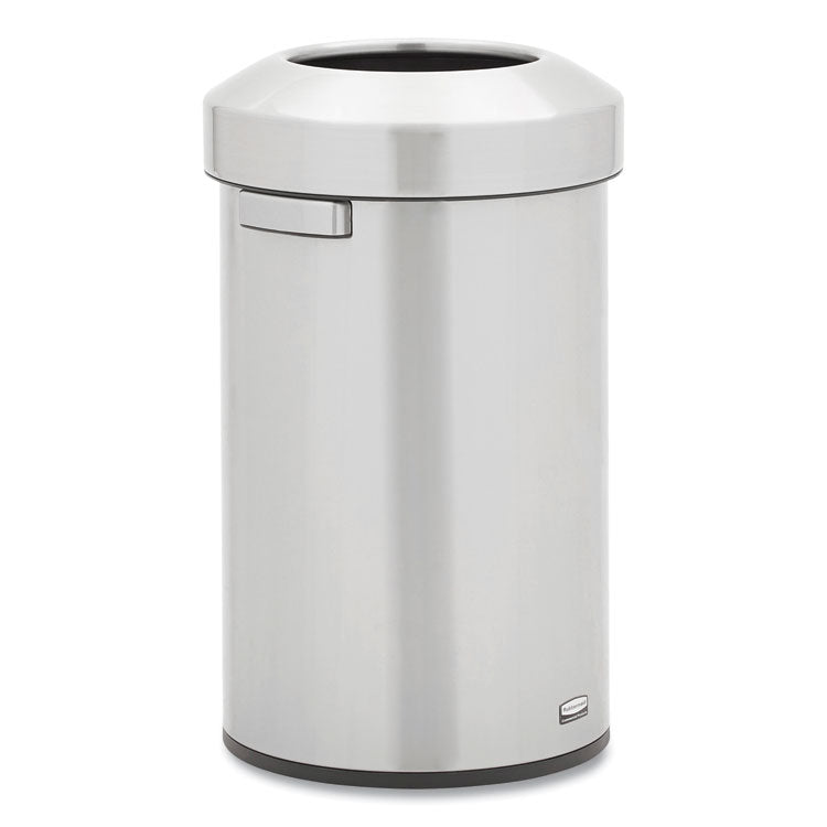 Refine Series Waste Receptacle, 16 gal, Plastic/Stainless Steel