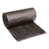 Low-Density Waste Can Liners, 10 gal, 0.35 mil, 24  x 23 , Black, Perforated Roll, 50 Bags/Roll, 10 Rolls/Carton