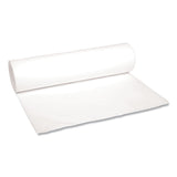 Low-Density Waste Can Liners, 56 gal, 0.6 mil, 43  x 47 , White, Perforated Roll, 25 Bags/Roll, 4 Rolls/Carton