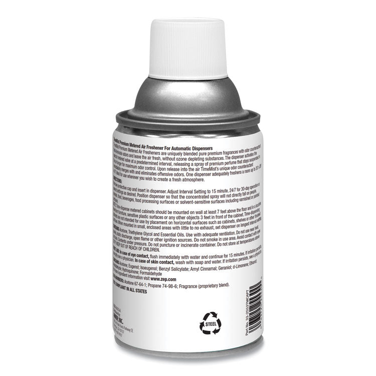 Premium Metered Air Freshener Refill, Spring Flowers, 5.3 oz Aerosol Spray, 12/Carton