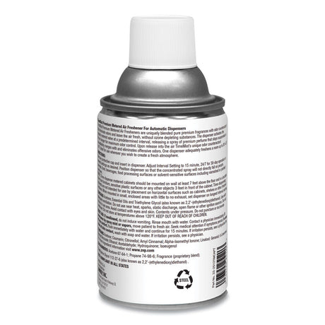 Premium Metered Air Freshener Refill, Baby Powder, 5.3 oz Aerosol Spray, 12/Carton