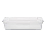 Food/Tote Boxes, 8.5 gal, 26 x 18 x 6, Clear, Plastic