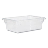 Food/Tote Boxes, 3.5 gal, 18 x 12 x 6, Clear, Plastic