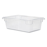 Food/Tote Boxes, 3.5 gal, 18 x 12 x 6, Clear, Plastic