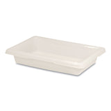 Food/Tote Boxes, 2 gal, 18 x 12 x 3.5, White, Plastic