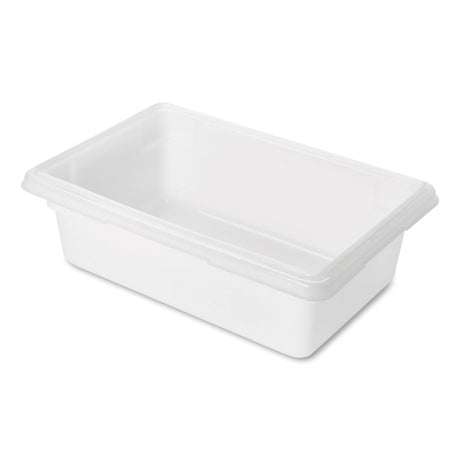 Food/Tote Boxes, 3.5 gal, 18 x 12 x 6, White, Plastic