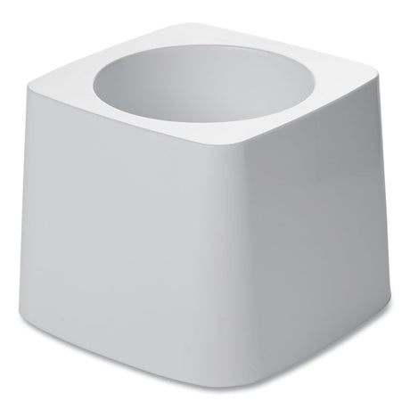 Commercial-Grade Toilet Bowl Brush Holder, White
