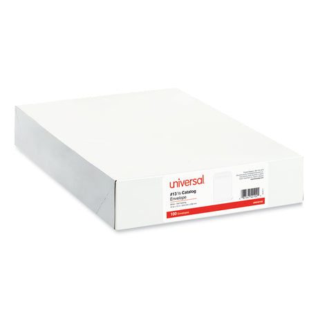 Self-Stick Open End Catalog Envelope, #13 1/2, Square Flap, Self-Adhesive Closure, 10 x 13, White, 100/Box