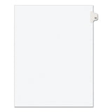 Preprinted Legal Exhibit Side Tab Index Dividers, Avery Style, 10-Tab, 52, 11 x 8.5, White, 25/Pack, (1052)