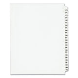 Preprinted Legal Exhibit Side Tab Index Dividers, Avery Style, 25-Tab, 376 to 400, 11 x 8.5, White, 1 Set, (1345)