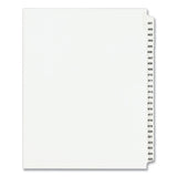 Preprinted Legal Exhibit Side Tab Index Dividers, Avery Style, 25-Tab, 401 to 425, 11 x 8.5, White, 1 Set, (1346)