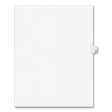 Preprinted Legal Exhibit Side Tab Index Dividers, Avery Style, 10-Tab, 11, 11 x 8.5, White, 25/Pack