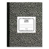 Composition Book, Quadrille Rule (5 sq/in), Black Marble Cover, (80) 10 x 7.88 Sheets