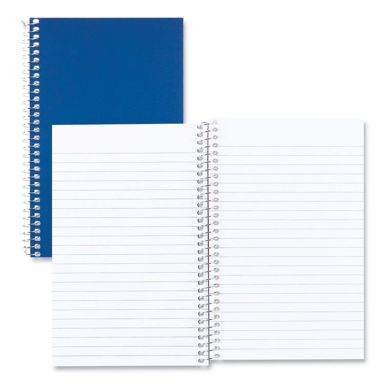 Single-Subject Wirebound Notebooks, Medium/College Rule, Blue Kolor Kraft Front Cover, (80) 7.75 x 5 Sheets