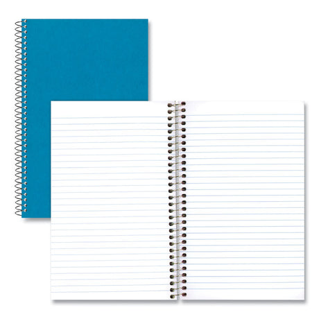 Single-Subject Wirebound Notebooks, Medium/College Rule, Blue Kolor Kraft Front Cover, (80) 9.5 x 6 Sheets