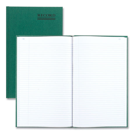 Emerald Series Account Book, Green Cover, 12.25 x 7.25 Sheets, 150 Sheets/Book