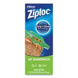Resealable Sandwich Bags, 6.5  x 5.88 , Clear, 40/Box