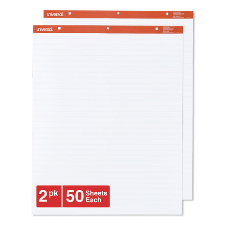 Easel Pads/Flip Charts, Presentation Format (1" Rule), 27 x 34, White, 50 Sheets, 2/Carton