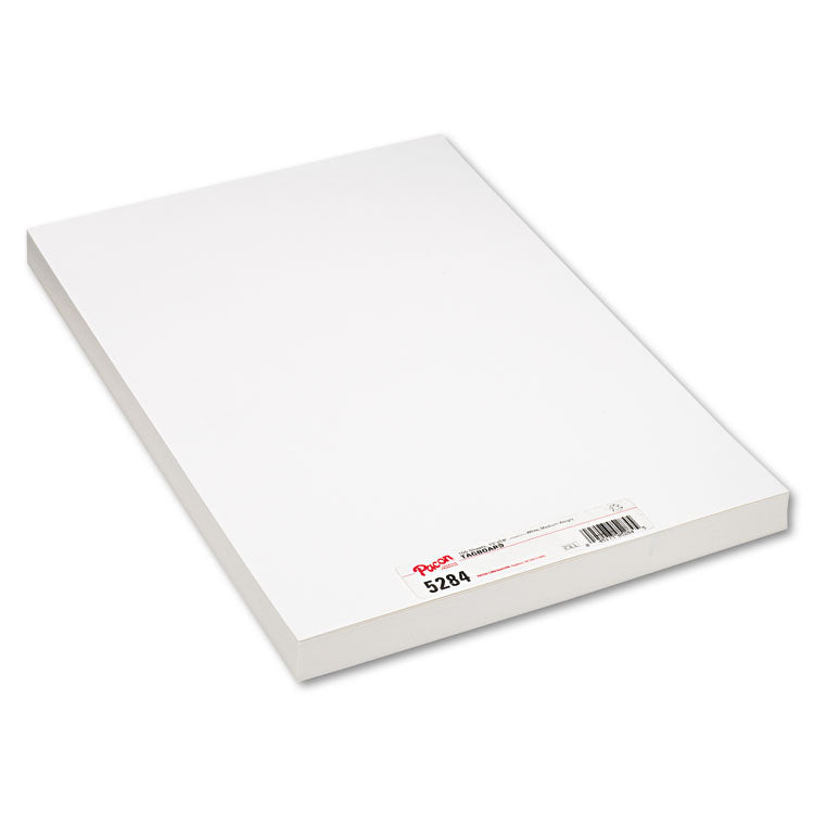 Medium Weight Tagboard, 12 x 18, White, 100/Pack