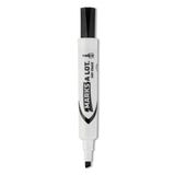 MARKS A LOT Desk-Style Dry Erase Marker, Broad Chisel Tip, Black, Dozen (24408)