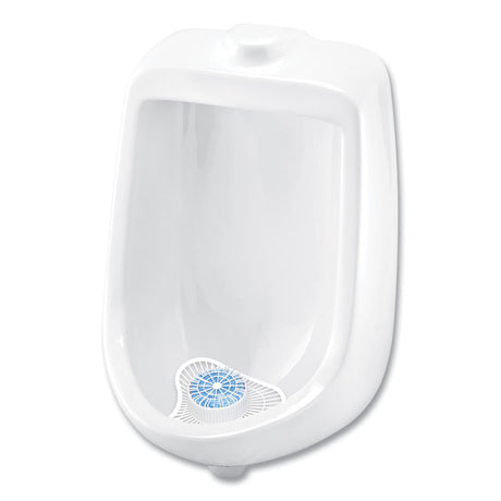Extra Duty Urinal Screen with Non-Para Block, Evergreen with Enzymes Scent, White, Dozen
