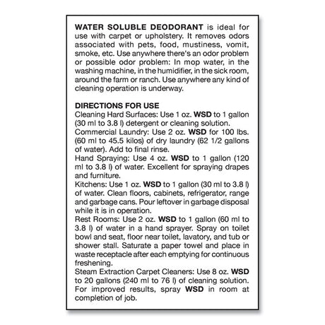 Water-Soluble Deodorant, Mountain Air, 32 oz Bottle, 12/Carton