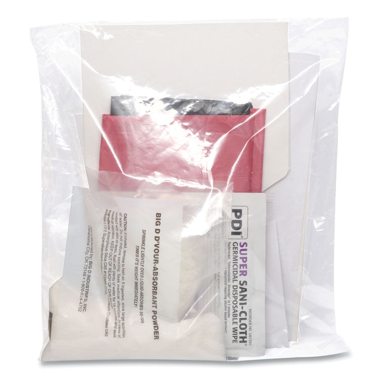 D vour Clean-up Kit, Powder, All Inclusive Kit, 6/Carton