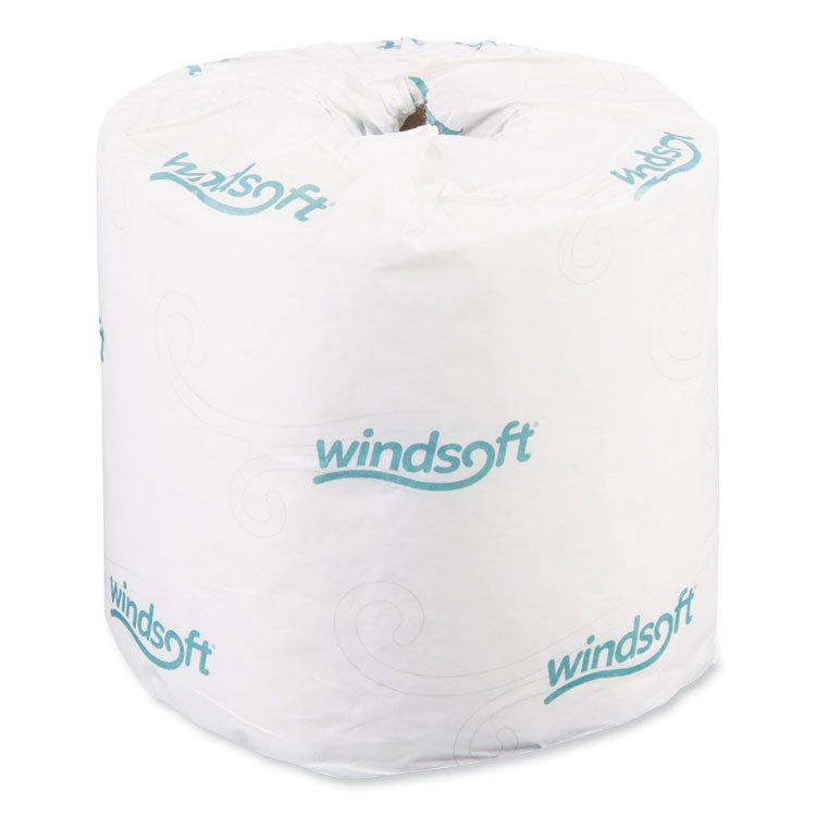 Bath Tissue, Septic Safe, Individually Wrapped Rolls, 2-Ply, White, 400 Sheets/Roll, 24 Rolls/Carton