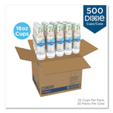 PerfecTouch Paper Hot Cups, 16 oz, Coffee Haze Design, 25 Sleeve, 20 Sleeves/Carton
