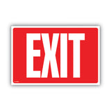 Glow-in-the-Dark Safety Sign, Exit, 12 x 8, Red