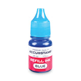 ACCU-STAMP Gel Ink Refill, 0.35 oz Bottle, Blue