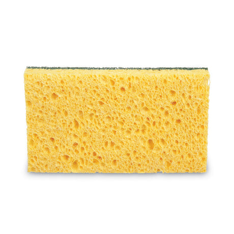 Niagara Medium Duty Scrubbing Sponge 74N, 3.6 x 6, 1" Thick, Yellow/Green, 20/Carton