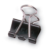 Binder Clips, Mini, Black/Silver, Dozen