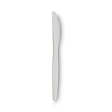 Plastic Cutlery, Mediumweight Knives, White, 1,000/Carton