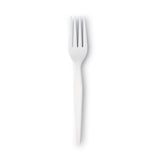 Plastic Cutlery, Heavyweight Forks, White, 1,000/Carton
