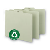 100% Recycled Monthly Top Tab File Guide Set, 1/3-Cut Top Tab, January to December, 8.5 x 11, Green, 12/Set