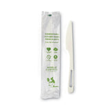 TPLA Compostable Cutlery, Knife, 6.7 , White, 750/Carton