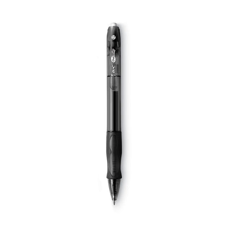 Gel-ocity Gel Pen Value Pack, Retractable, Medium 0.7 mm, Black Ink, Clear/Black Barrel, 24/Pack