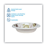 Pathways Heavyweight Paper Bowls, 20 oz, White/Green/Burgundy, 125/Pack