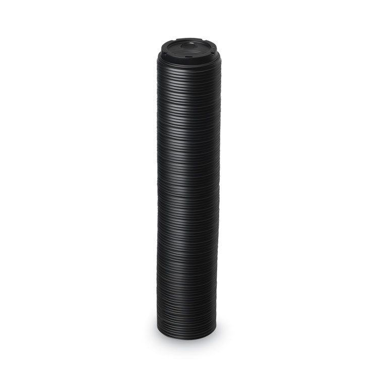 Drink-Thru Lids, Fits 10 oz to 20 oz Cups, Plastic, Black, 1,000/Carton