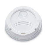 Dome Drink-Thru Lids, Fits 10 oz to 16 oz PerfecTouch; 12 oz to 20 oz WiseSize Cup, White, 50/Pack