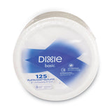 Paper Dinnerware, Plates, White, 8.5" dia, 125/Pack
