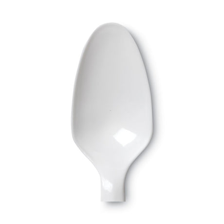 Plastic Cutlery, Mediumweight Teaspoons, White, 1,000/Carton