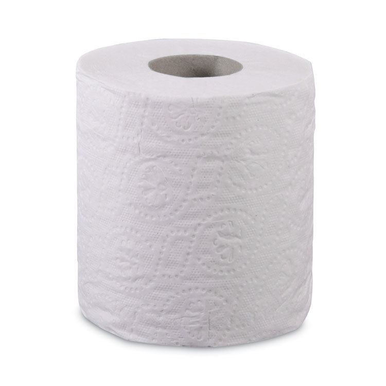 2-Ply Toilet Tissue, Septic Safe, White, 125 ft Roll Length, 500 Sheets/Roll, 96 Rolls/Carton