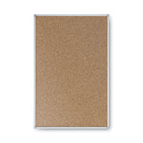 Economy Cork Board with Aluminum Frame, 24 x 18, Tan Surface, Silver Aluminum Frame