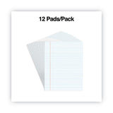 Glue Top Pads, Narrow Rule, 50 White 8.5 x 11 Sheets, Dozen